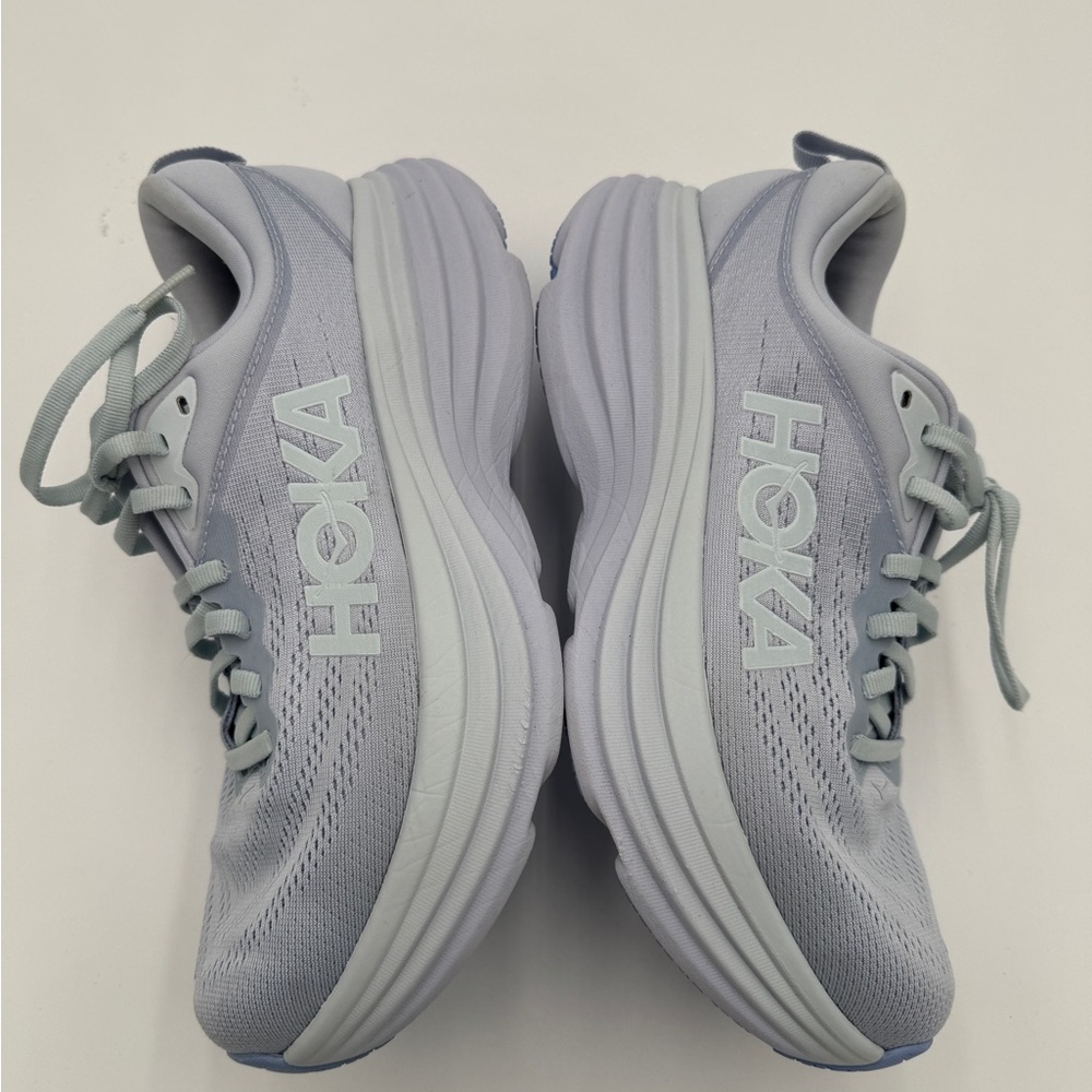 NEW Hoka One One Bondi 8 Women’s Running Shoes Ether Illusion Purple Size 8 - Picture 8 of 9